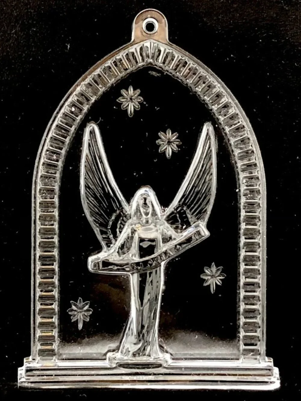 Waterford Crystal Christmas Ornament Nativity Angel 2008 #146654 Made in Ireland